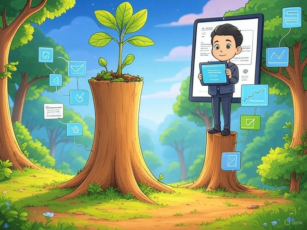 Project Growth visualization showing VIBEcoder's development tracking capabilities